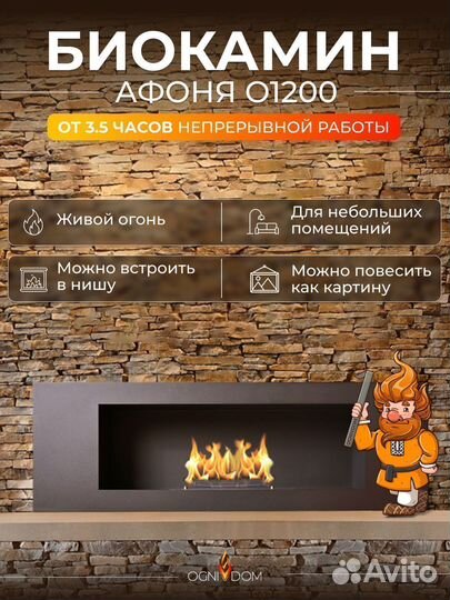 Биокамин встраиваемый