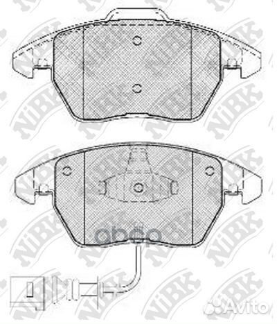 Колодки торм.пер.с датчиком PN0348W NiBK