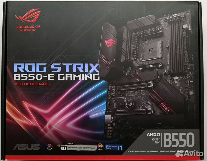 Asus ROG strix B550-E gaming (wi-fi) новая п.компл