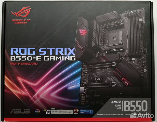 Asus ROG strix B550-E gaming (wi-fi) новая п.компл