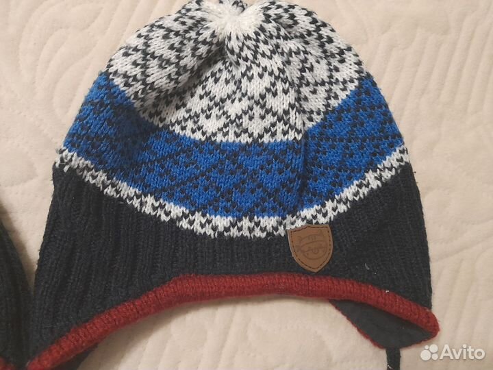Шапочка демисезонная для мальчика 42 44 46