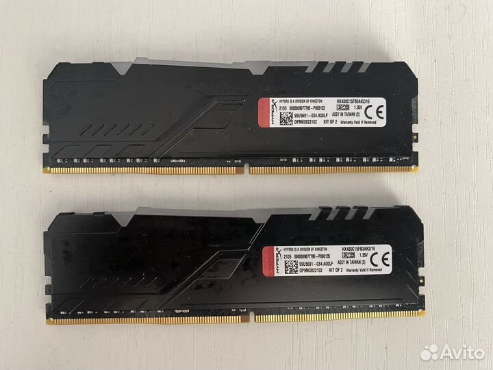 Оперативная память ddr4 hyperx 16GB RGB