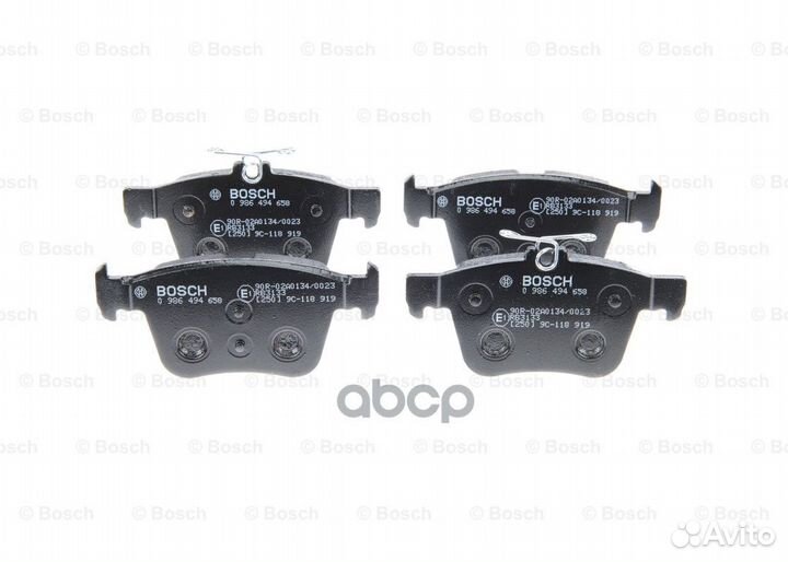 Колодки тормозные дисковые зад 0986494658 Bosch