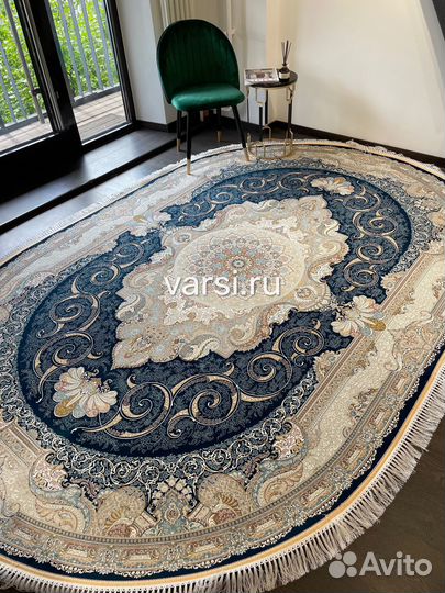 Ковер овальный 1.2х1.8 иранский, очень плотный