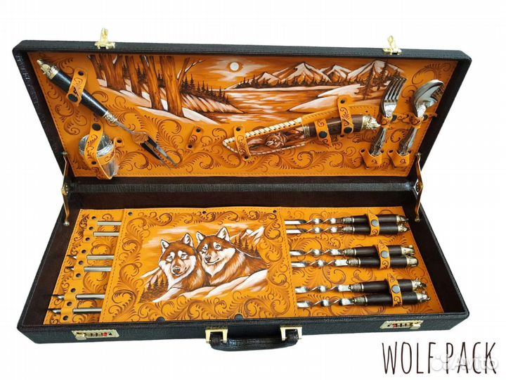 Шампура ручной работы в кейсе