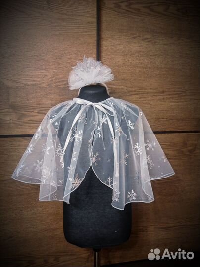 Костюм снежинки, накидка