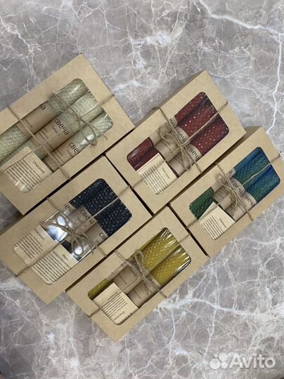 Свечи из вощины с травами