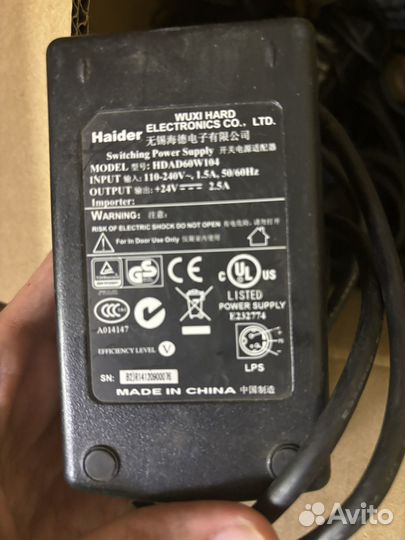 Блоки питания 24в 2,5а для касс