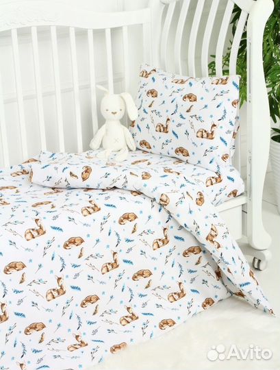 Постельное белье в детскую кроватку, Бязь