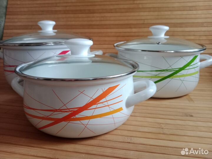 Кастрюли График-1- Экстра, 2л+3л+4л, неликвид