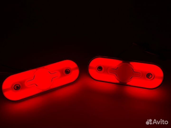 Фонари красные с поворотником 24в к-т 6 штук
