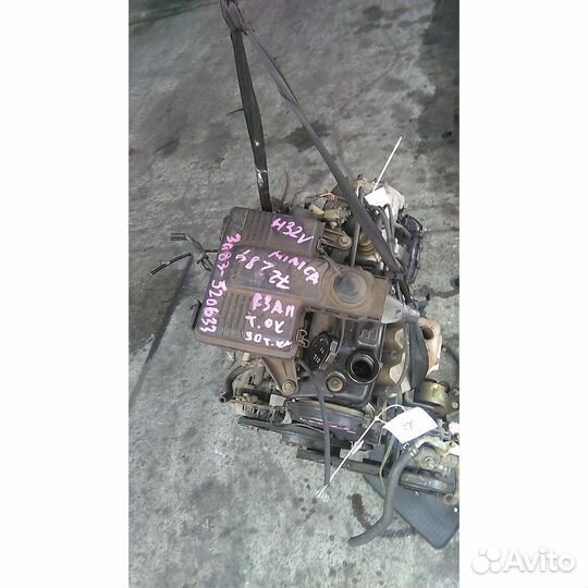 Двигатель двс с навесным mitsubishi minica H32A 3G