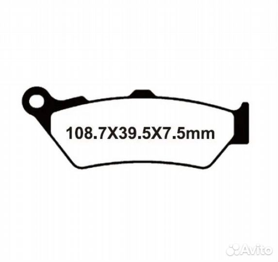 Колодки тормозные задние BMW R1200GS