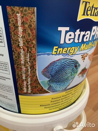 Корм Tetra Min Flakes и TetraPro Energy Crisps