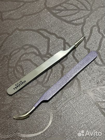 Пинцеты наращивание, ламинирование ресниц новые