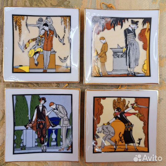 Плакетки фарфоровые Времена года