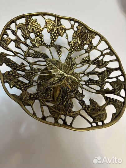 Бронзовая ваза для фруктов/ конфет