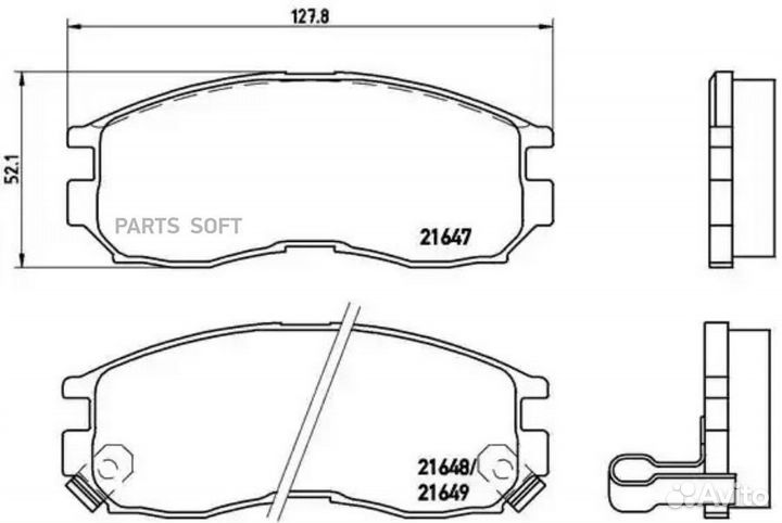 Brembo P54014 Колодки тормозные, комплект передний