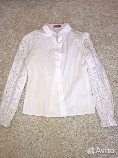 Блузка белая на 146 см