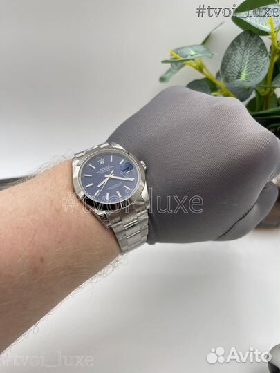 Часы rolex datejust 41 blue dial