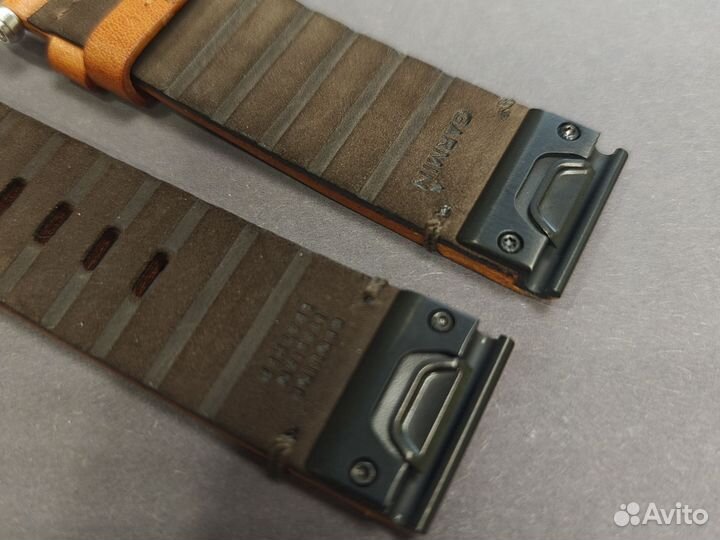 Ремешок кожаный ориг 22mm Garmin Fenix 5/6/7 / Epi