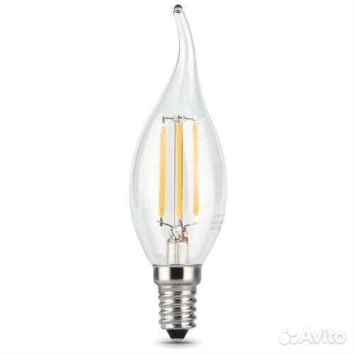 Лампы свеча на ветру светодиодные 10 шт gauss E14