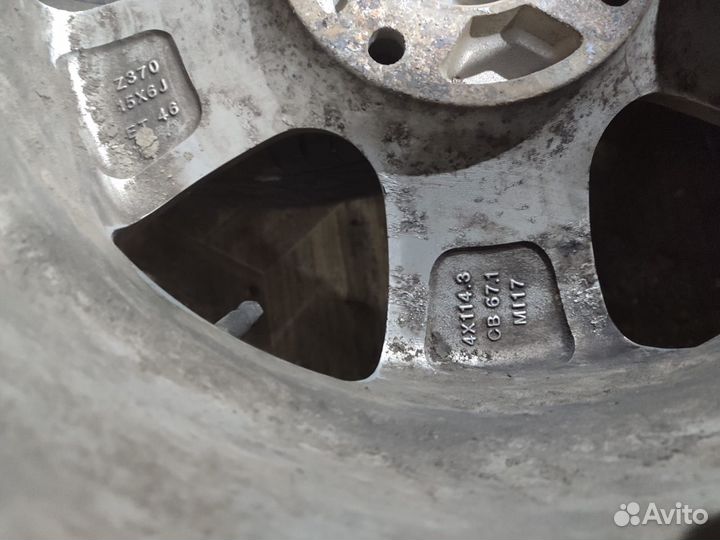 Колеса летние R15 4x114,3