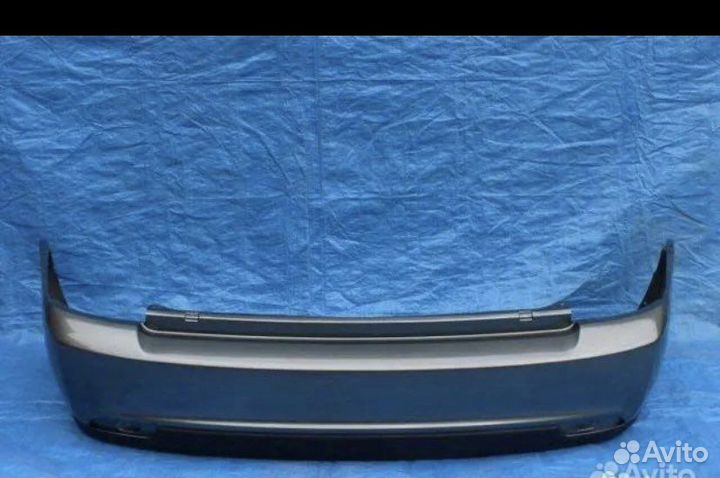 Задний бампер на приора 2 белое облако