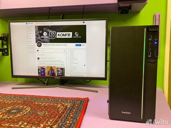 Игровой пк I3-10105F + 1660Super гарантия днс