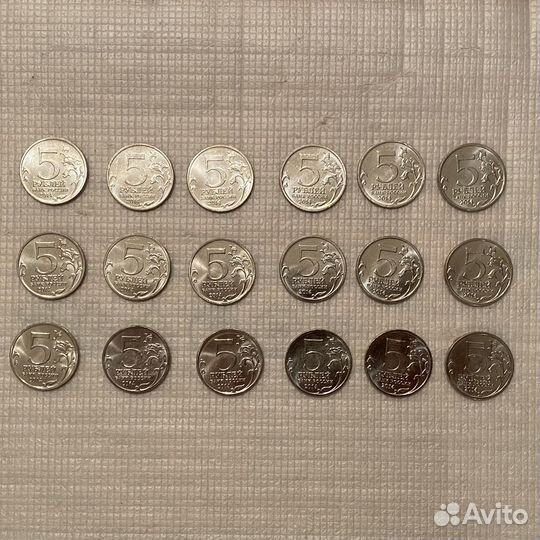 Набор монет 70 лет ВОВ