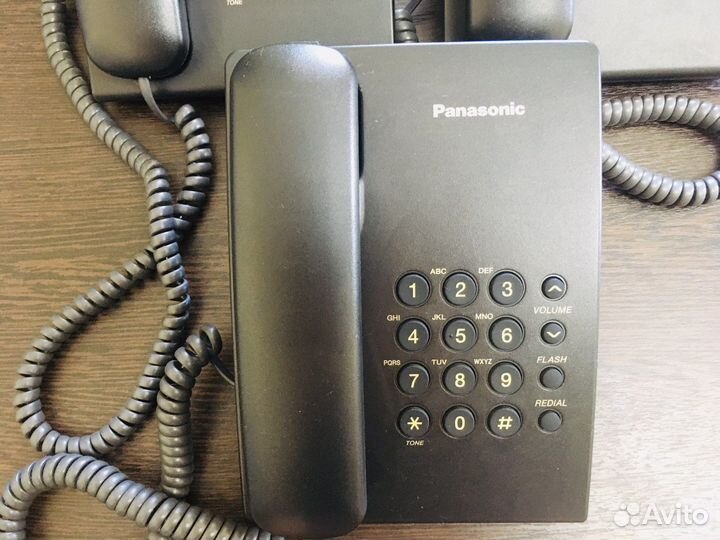 Телефон panasonic KX-TS2350RUB (черный)