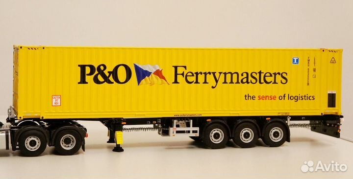 1/50 контейнеровоз контейнер P&O полуприцеп WSI