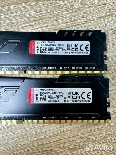 Kingston Fury Beast DDR4 / 32 gb / 3733 Mhz