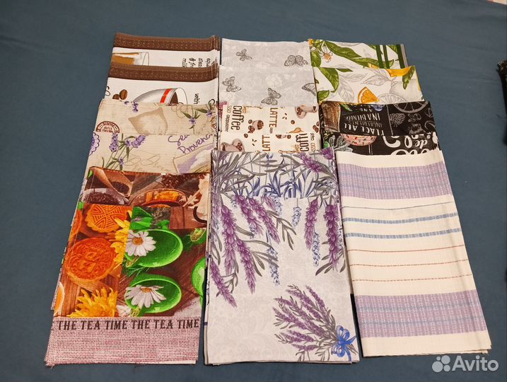 Комплект кухонных полотенец (вафельных/рогожка)