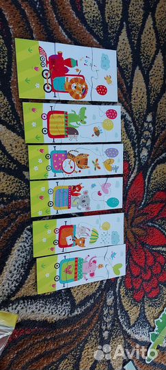 Развивающие карточки, пазлы