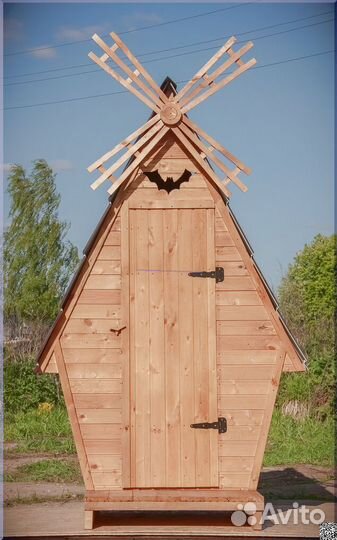 Дачный туалет деревянный TVP567