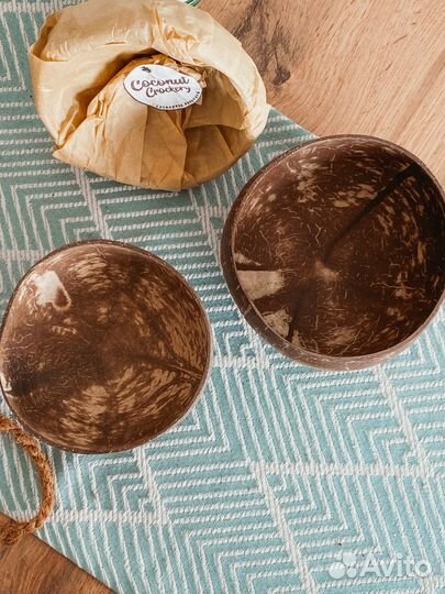 Миски тарелки из кокоса