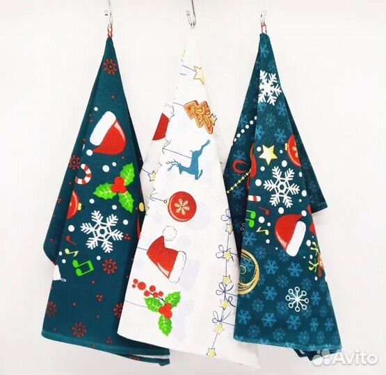 Новогодний подарочный набор полотенец