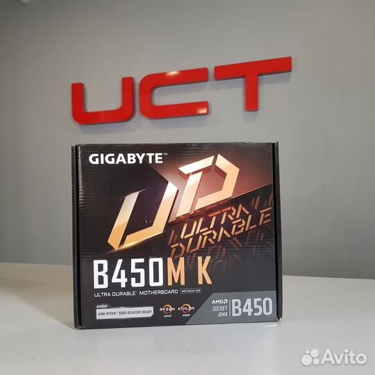 Материнская плата gigabyte B450M K Новая