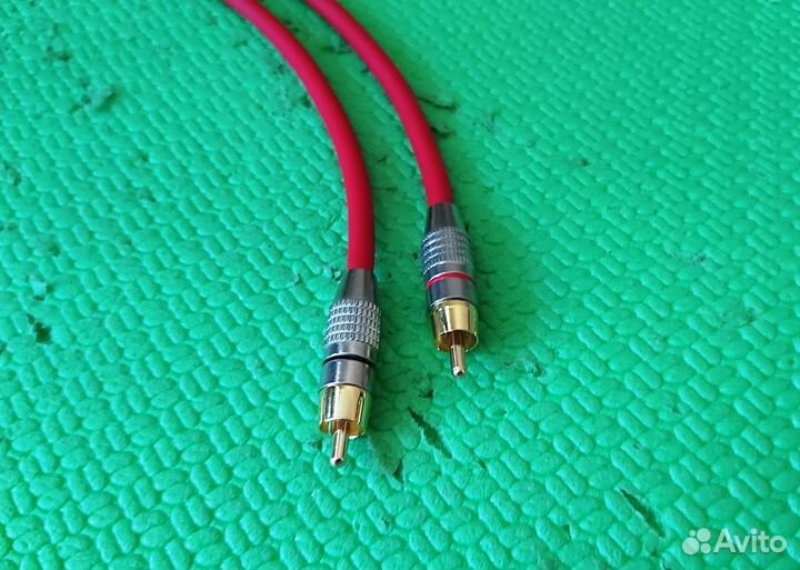 Межблочный кабель 2RCA x 2RCA. Длинна 39 см