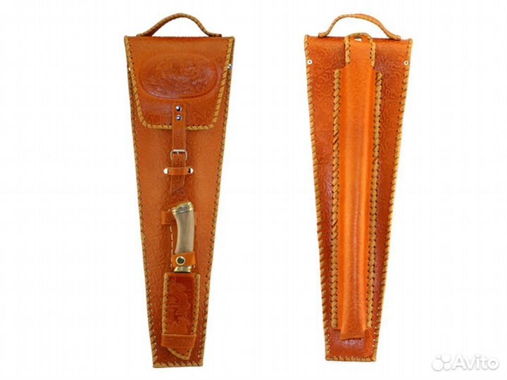 Набор шампуров в кожаном чехле Империя