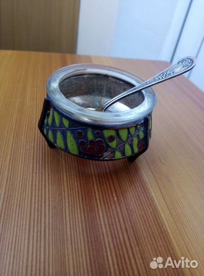 Солонка, стопки СССР, мельхиор