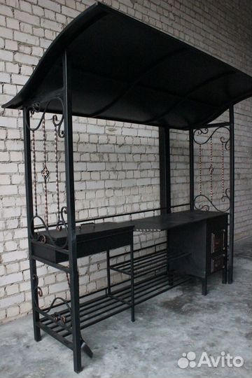 Мангал с крышей