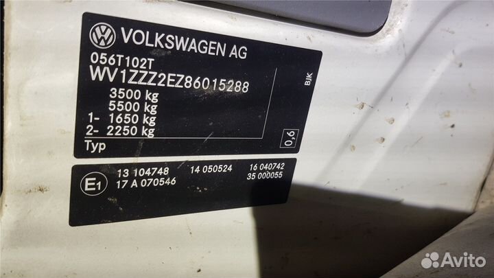 Разбор на запчасти Volkswagen Crafter