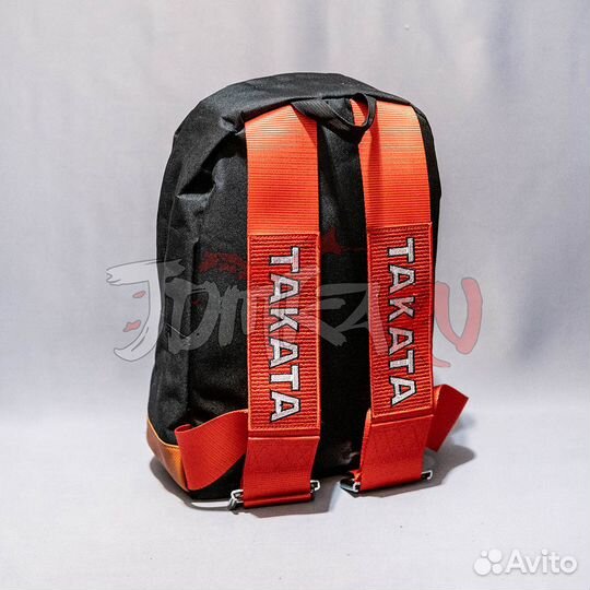 JDM Рюкзак - Takata / Bride - с красными лямками