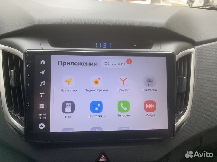 Магнитола Яндекс.Авто для Hyundai Creta