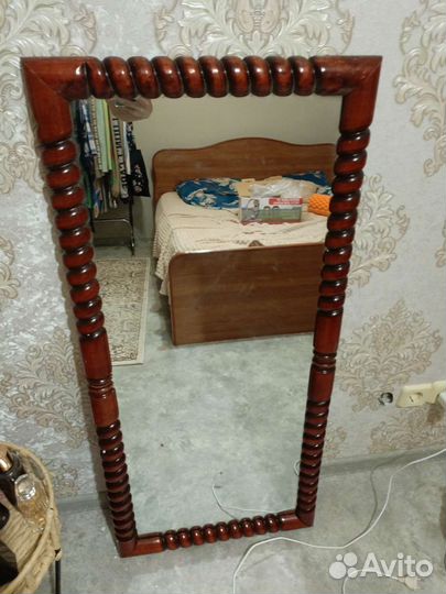 Зеркало винтаж дерево