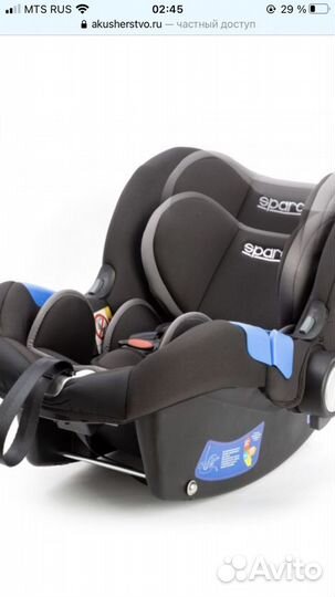 Автокресло Sparco F300K (от 0 до 13 кг)