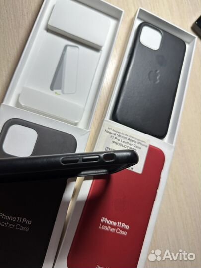 Чехол на iPhone 11 про кожаный оригинальный