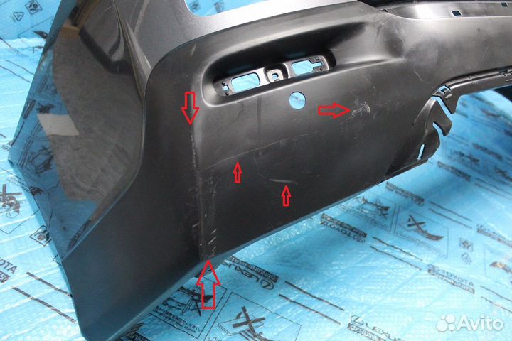 Задний бампер highlander серый оригинал №4 10-13